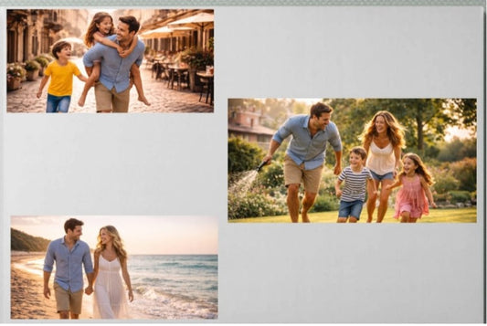 Tablou personalizat Colaj de 3 poze landscape