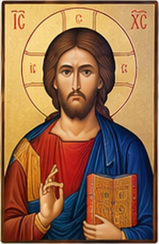 Icoana clasica - Iisus Hristos Pantocrator