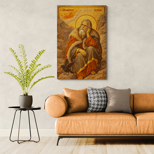 Icoana pe panza - Sfântul Proroc Ilie Tesviteanul