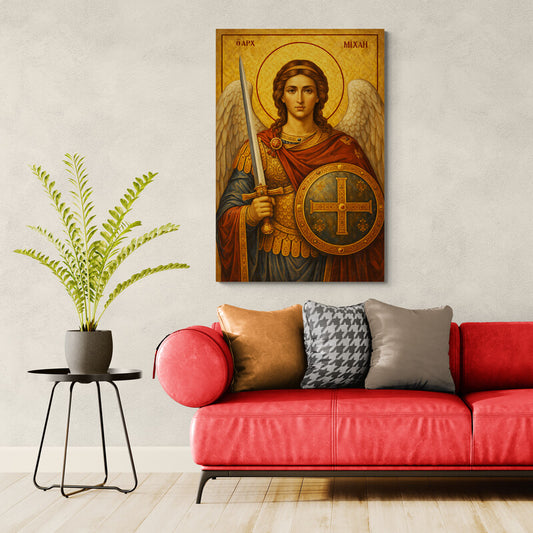 Icoana pe panza - Arhanghelul Mihail – Voievodul oștirilor cerești