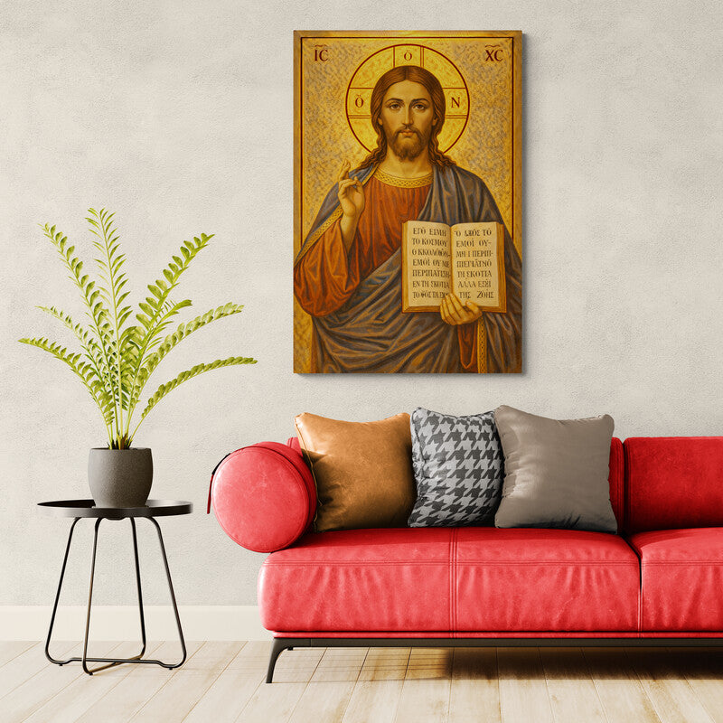 Icoana pe panza - Iisus Hristos, Mântuitorul lumii - Zibo.ro