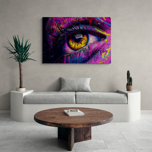 Tablou Canvas - Eleganta Vibranta Pop Art 054