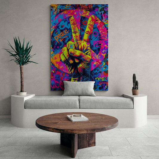 Tablou Canvas - Eleganta Vibranta Pop Art 046