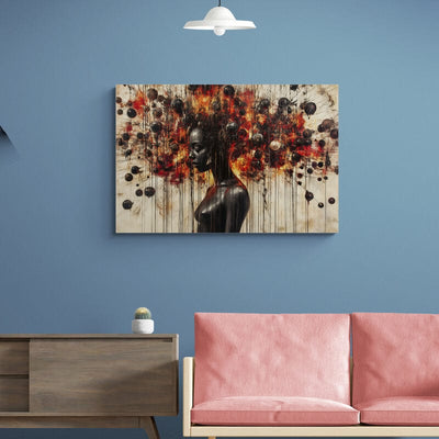 Tablou decorativ - Frumusețe Abstractă cu Explozie de Bule Colorate