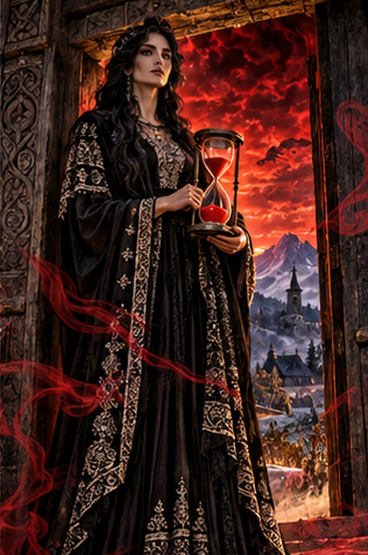 Tablou decorativ - Moartea cu Clepsidra