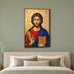 Icoana clasica - Iisus Hristos Pantocrator pe perete, in camera - Zibo.ro