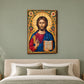 Icoana ornamentala - Iisus Hristos Pantocrator pe perete, in camera - Zibo.ro