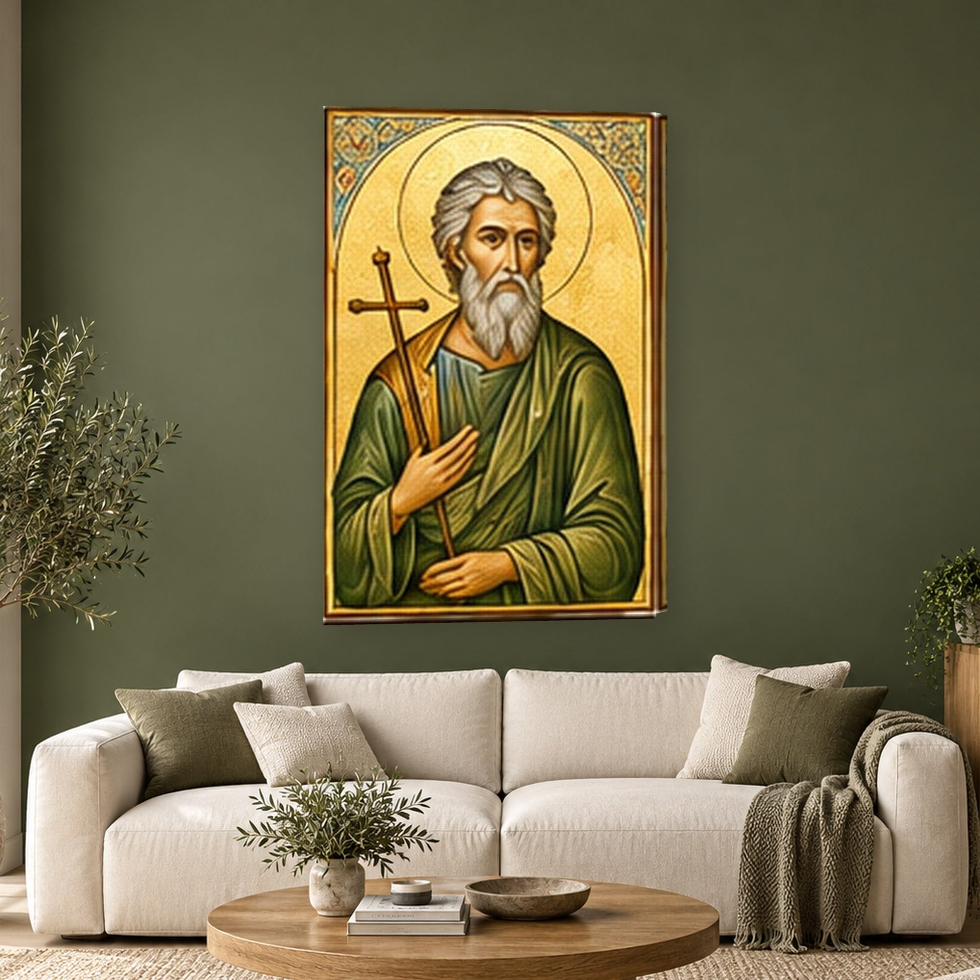 Icoana - Sfantul Apostol Andrei, Ocrotitorul Romaniei pe perete, in camera - Zibo.ro