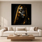 Tablou decorativ - Albastru-Gold Abstract pe perete, in camera - Zibo.ro