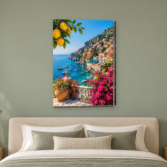 Tablou decorativ - Amalfi, Rasfatul verii pe perete, in camera - Zibo.ro