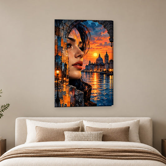 Tablou decorativ - Arcada cu Felinar pe perete, in camera - Zibo.ro