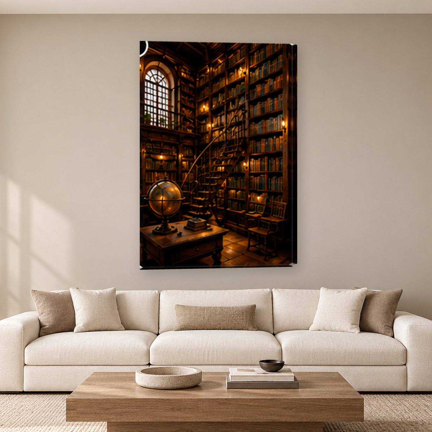 Tablou decorativ - Biblioteca Secreta pe perete, in camera - Zibo.ro