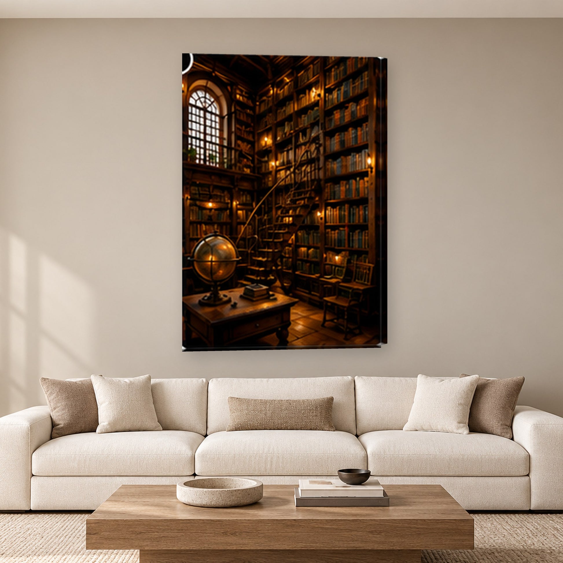 Tablou decorativ - Biblioteca Secreta pe perete, in camera - Zibo.ro