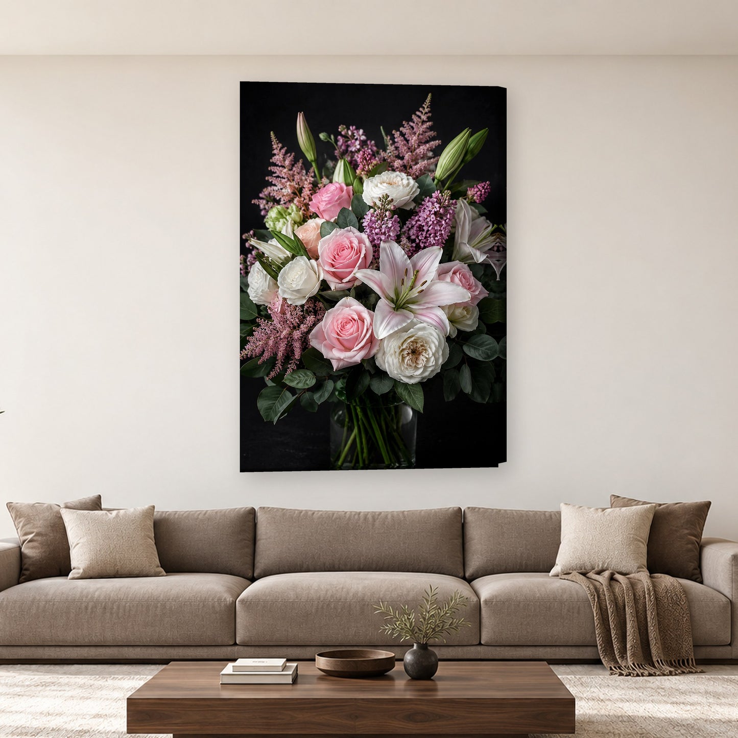 Tablou decorativ - Buchetul de Primavara pe perete, in camera - Zibo.ro