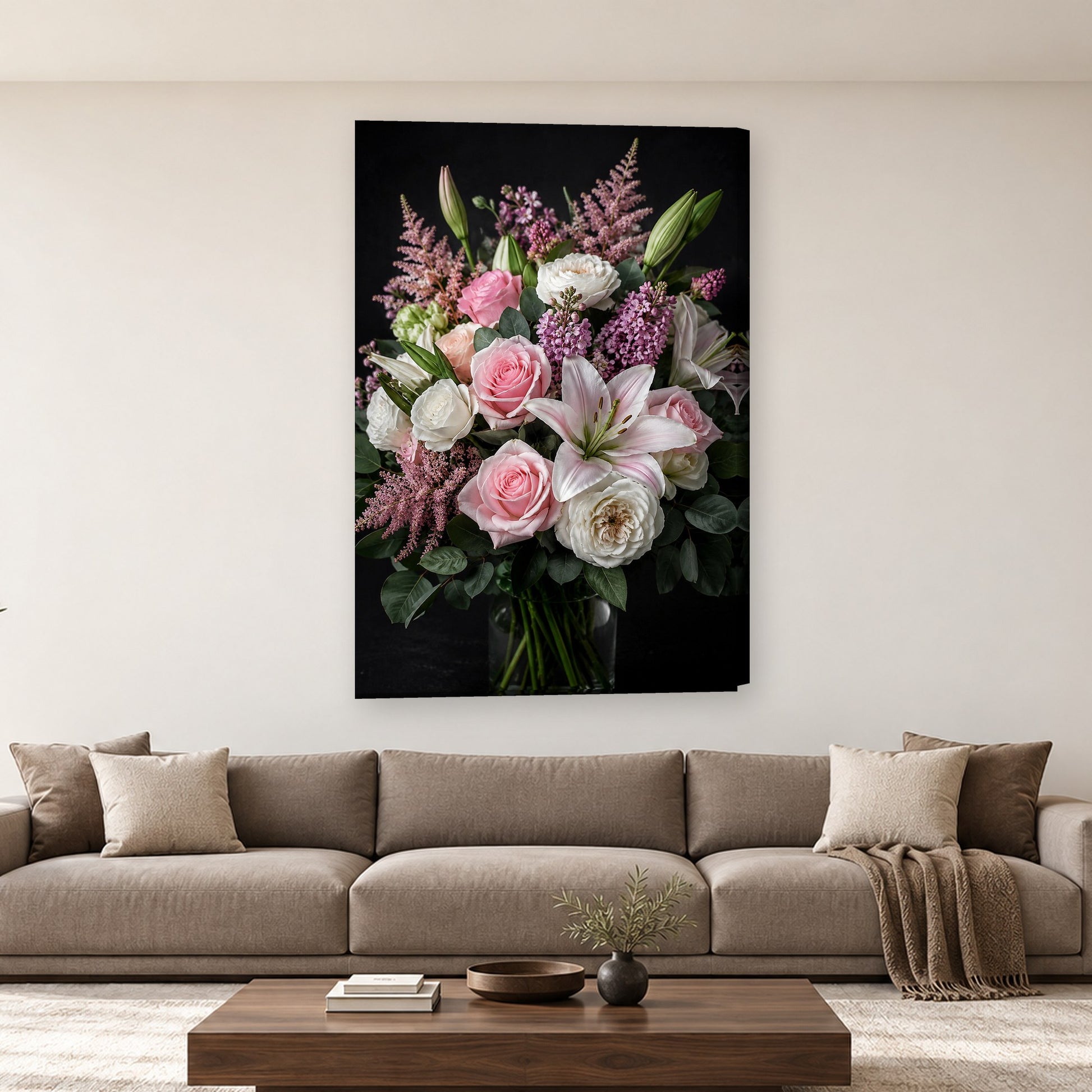 Tablou decorativ - Buchetul de Primavara pe perete, in camera - Zibo.ro
