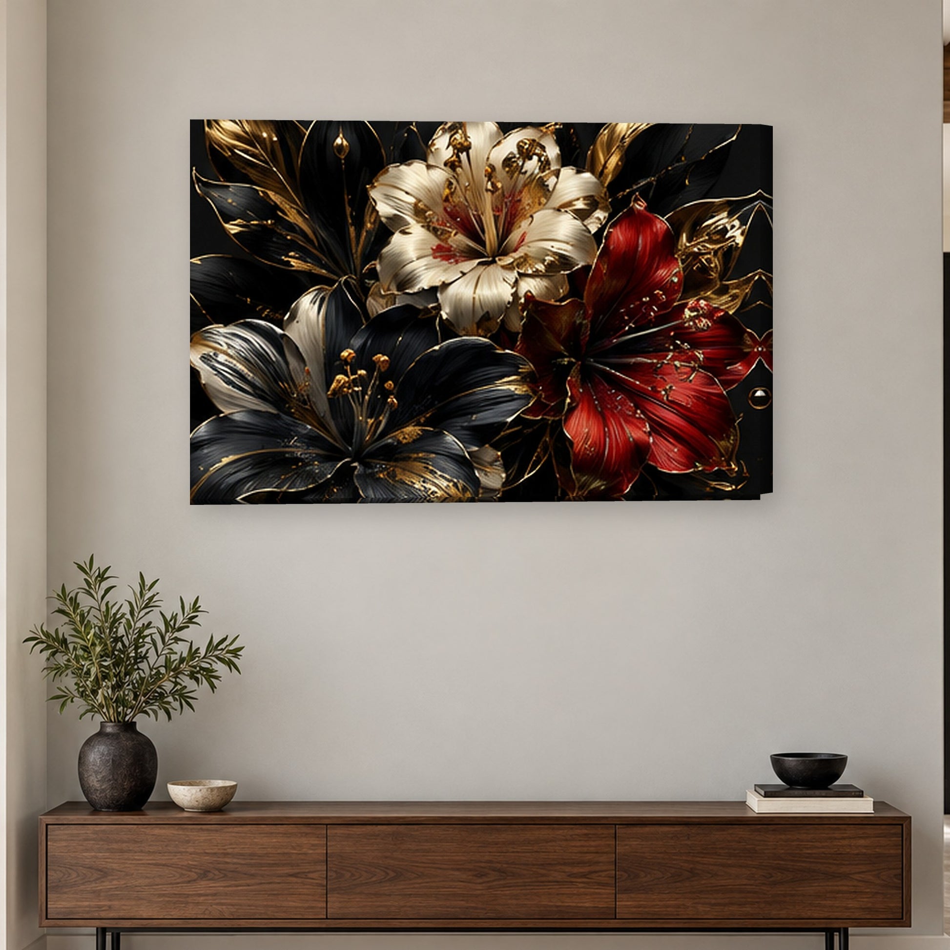 Tablou decorativ - Buchetul Regal pe perete, in camera - Zibo.ro