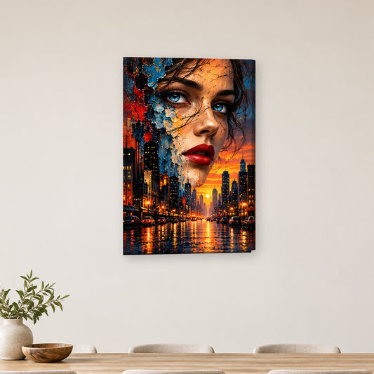Tablou decorativ - Bulevardul de Noapte pe perete, in camera - Zibo.ro