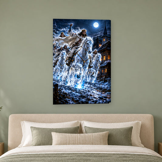 Tablou decorativ - Caii lui Santoader pe perete, in camera - Zibo.ro