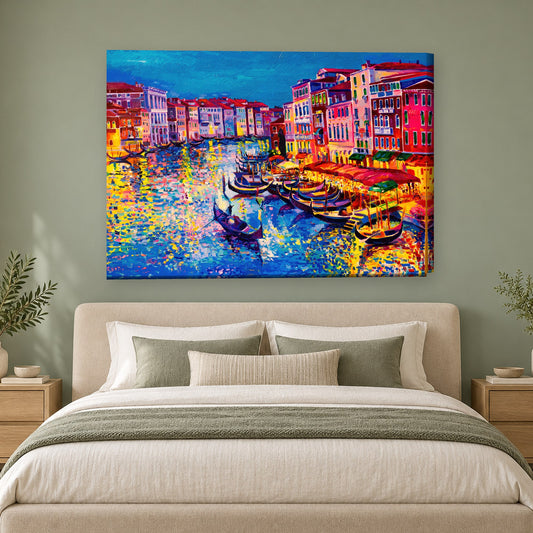 Tablou decorativ - Canalul venetian pe perete, in camera - Zibo.ro