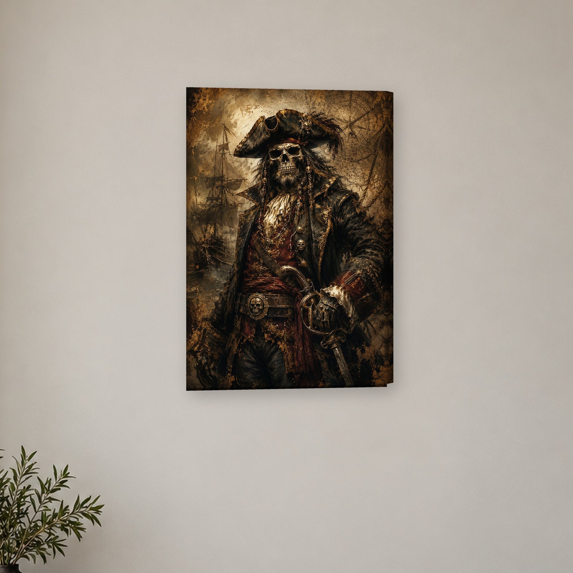 Tablou decorativ - Capitanul Fantoma pe perete, in camera - Zibo.ro