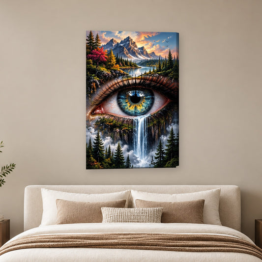 Tablou decorativ - Cascada din Priviri pe perete, in camera - Zibo.ro