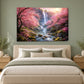 Tablou decorativ - Cascada printre Ciresi pe perete, in camera - Zibo.ro