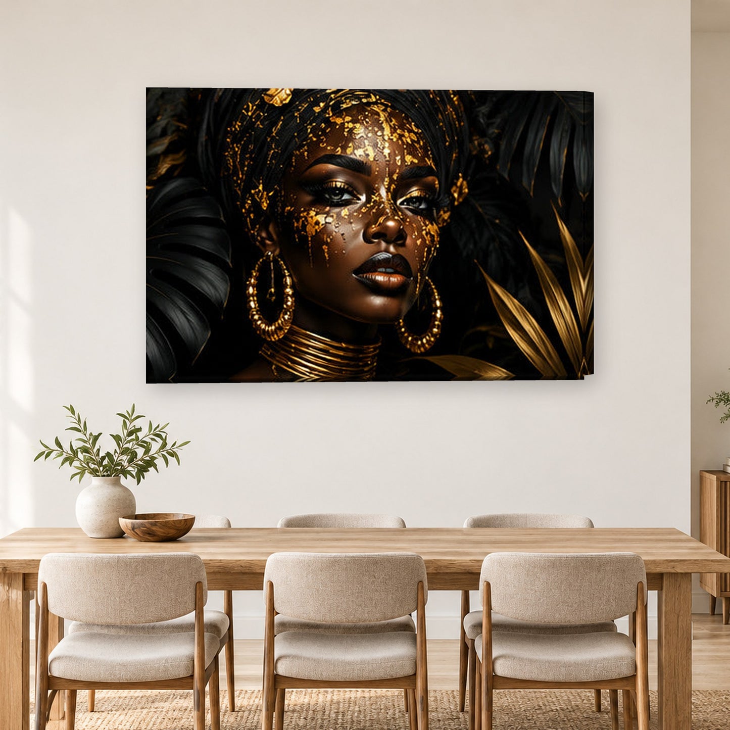 Tablou decorativ - Chipul din Jungla pe perete, in camera - Zibo.ro