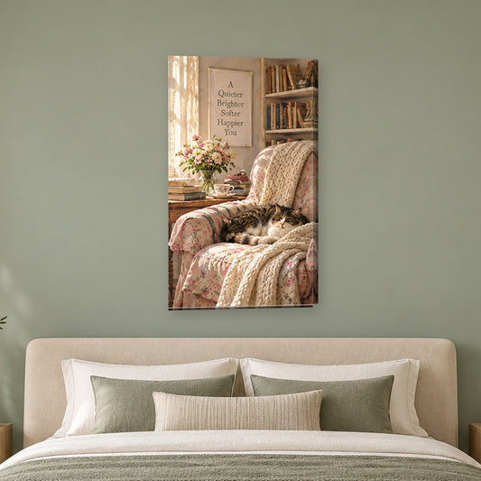 Tablou decorativ - Colt de lectura pe perete, in camera - Zibo.ro