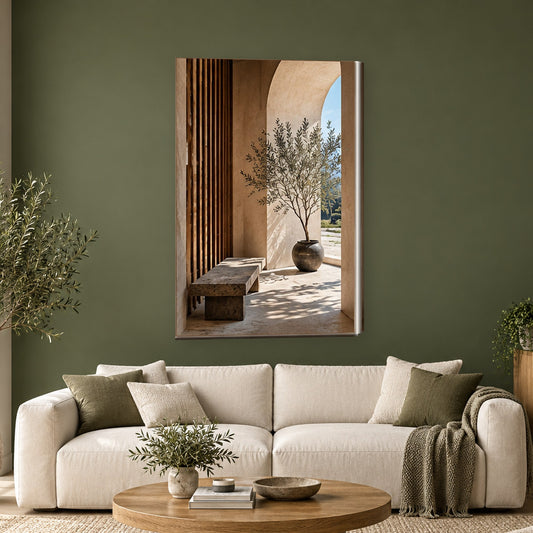 Tablou decorativ - Colt zen pe perete, in camera - Zibo.ro