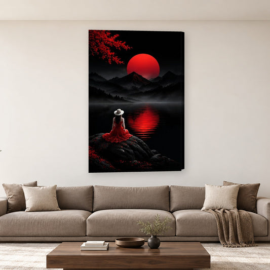 Tablou decorativ - Copacul de pe insula pe perete, in camera - Zibo.ro