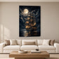 Tablou decorativ - Corabia sub Luna Plina pe perete, in camera - Zibo.ro