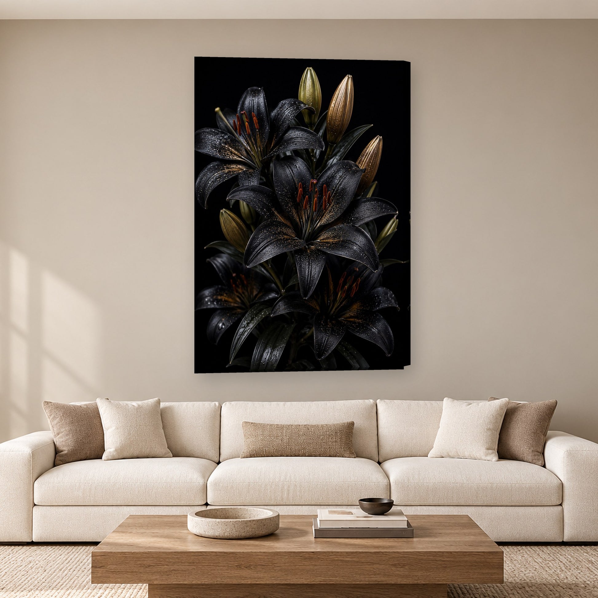 Tablou decorativ - Crinii de Miezul Noptii pe perete, in camera - Zibo.ro