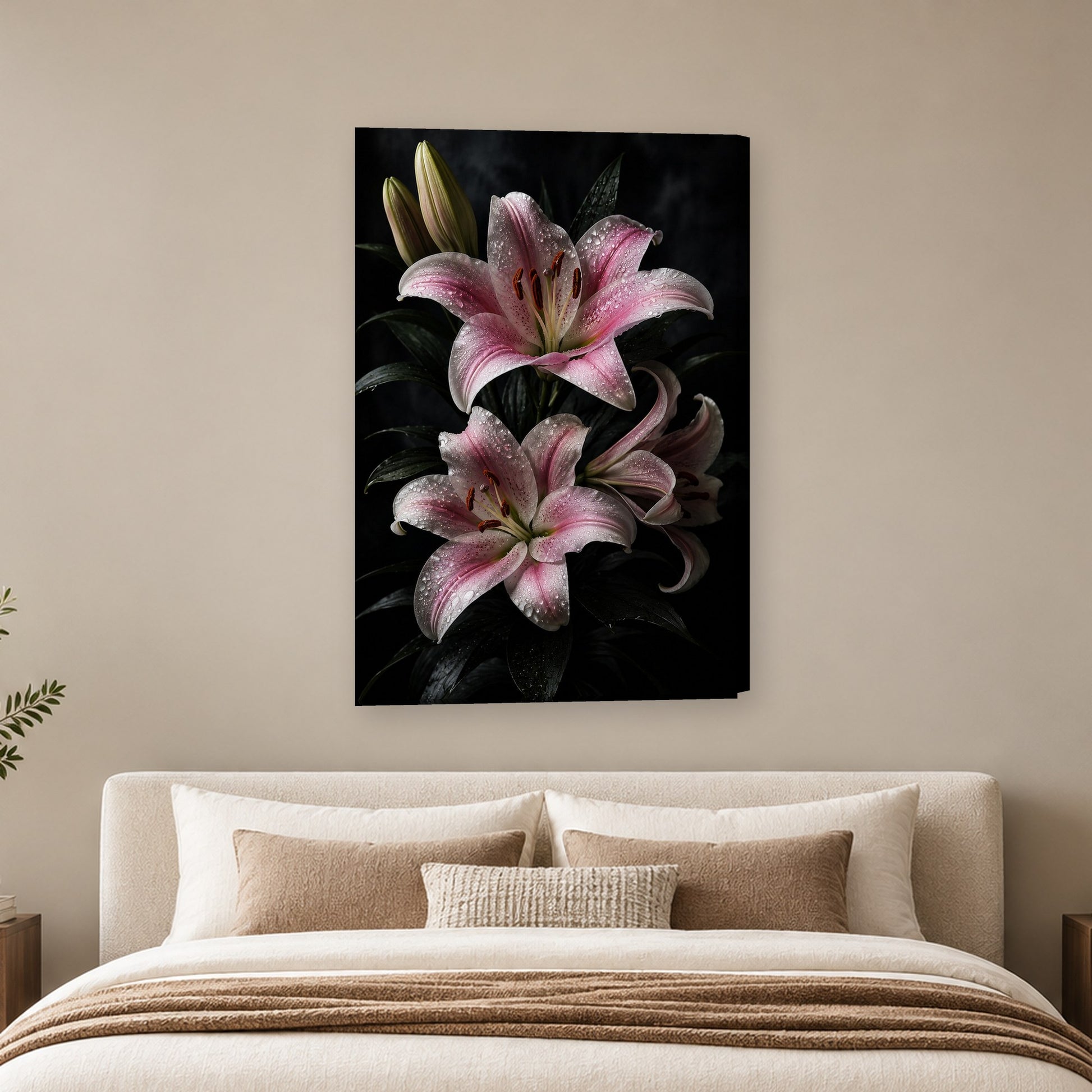 Tablou decorativ - Crinii Stargazer pe perete, in camera - Zibo.ro