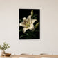 Tablou decorativ - Crinul Alb pe perete, in camera - Zibo.ro