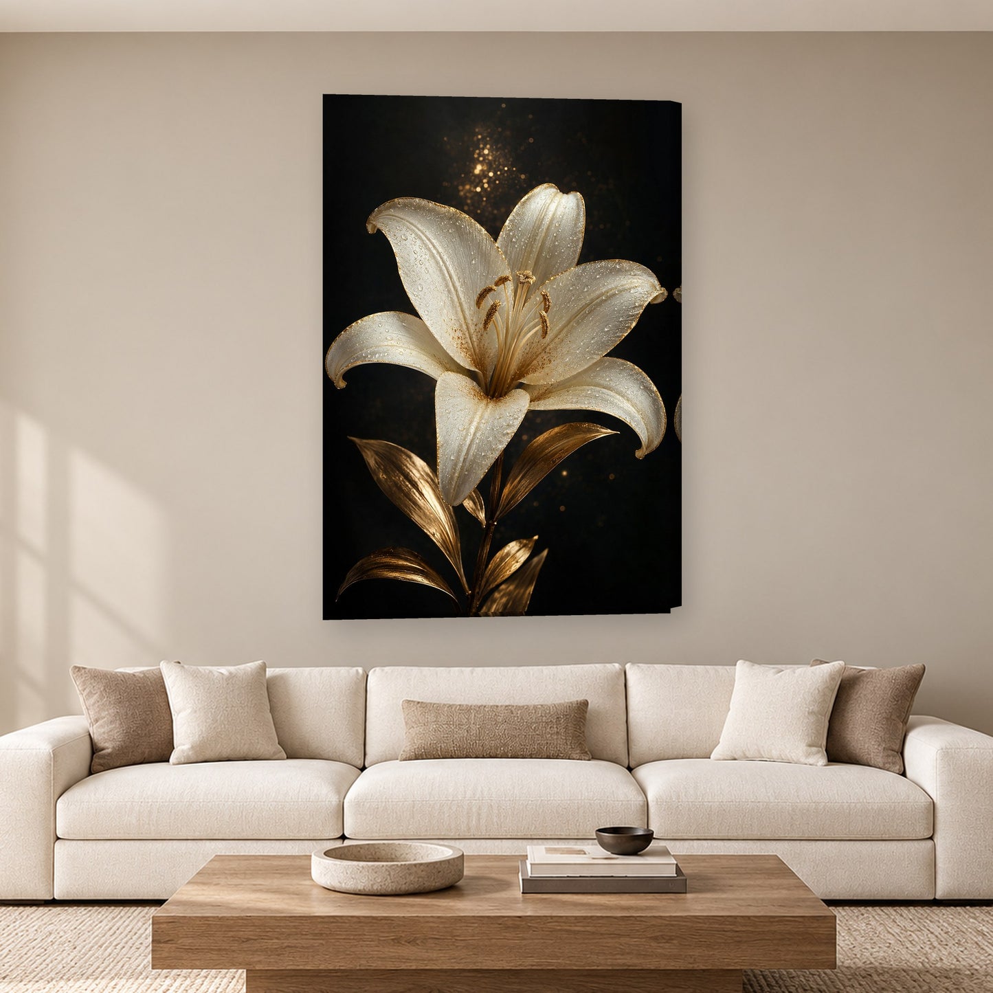 Tablou decorativ - Crinul de Fildes pe perete, in camera - Zibo.ro