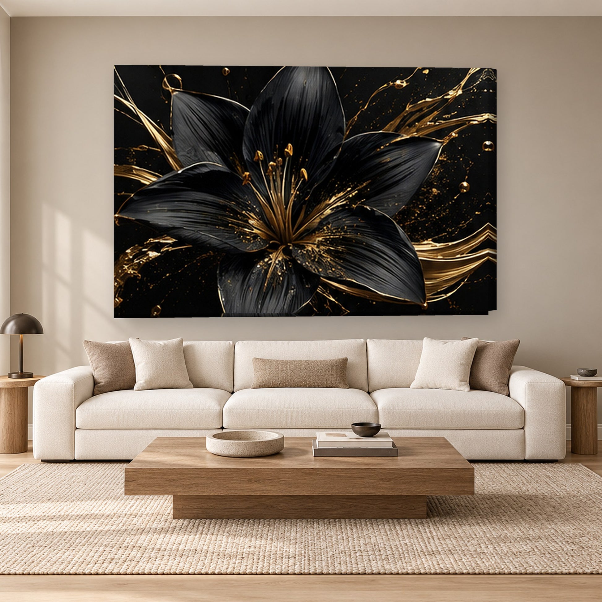 Tablou decorativ - Crinul de Onix pe perete, in camera - Zibo.ro