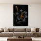 Tablou decorativ - Crinul Negru Solitar pe perete, in camera - Zibo.ro
