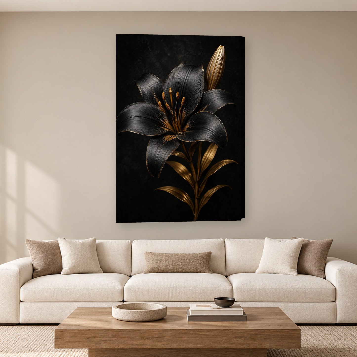 Tablou decorativ - Crinul Nocturn pe perete, in camera - Zibo.ro
