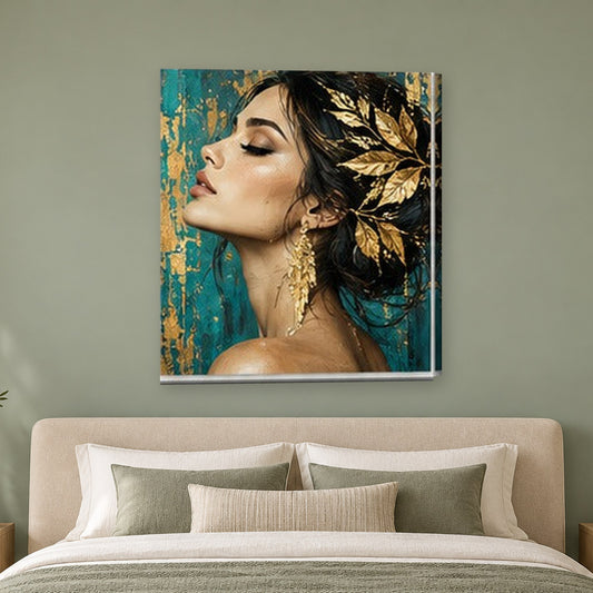 Tablou decorativ - Cununa de laur pe perete, in camera - Zibo.ro