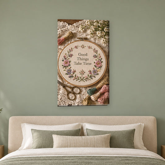 Tablou decorativ - Cu dragoste pe perete, in camera - Zibo.ro