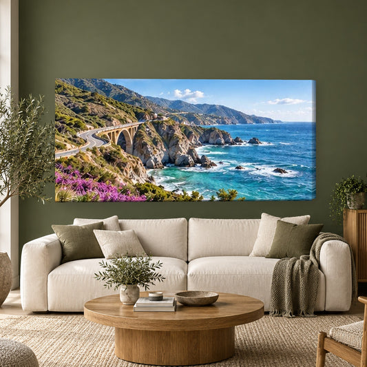 Tablou decorativ - Drum de coasta pe perete, in camera - Zibo.ro
