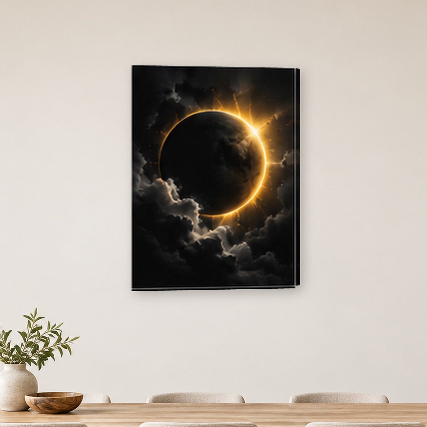 Tablou decorativ - Eclipsa pe perete, in camera - Zibo.ro