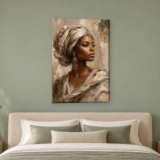 Tablou decorativ - Eleganta Turbanului pe perete, in camera - Zibo.ro
