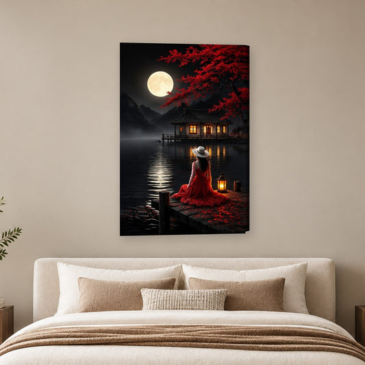 Tablou decorativ - Felinarul de pe debarcader pe perete, in camera - Zibo.ro