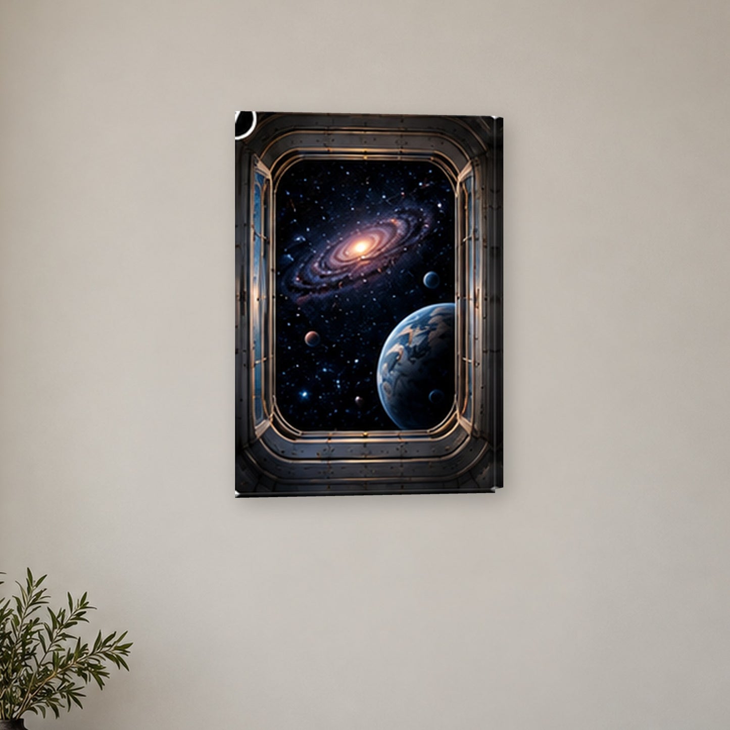 Tablou decorativ - Fereastra spre Univers pe perete, in camera - Zibo.ro