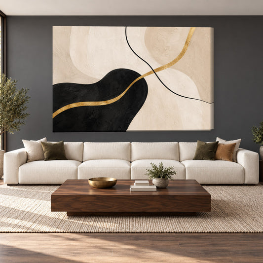 Tablou decorativ - Firul de aur pe perete, in camera - Zibo.ro