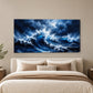 Tablou decorativ - Furtuna de indigo pe perete, in camera - Zibo.ro