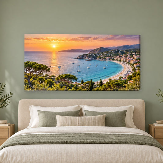 Tablou decorativ - Golf la asfintit pe perete, in camera - Zibo.ro