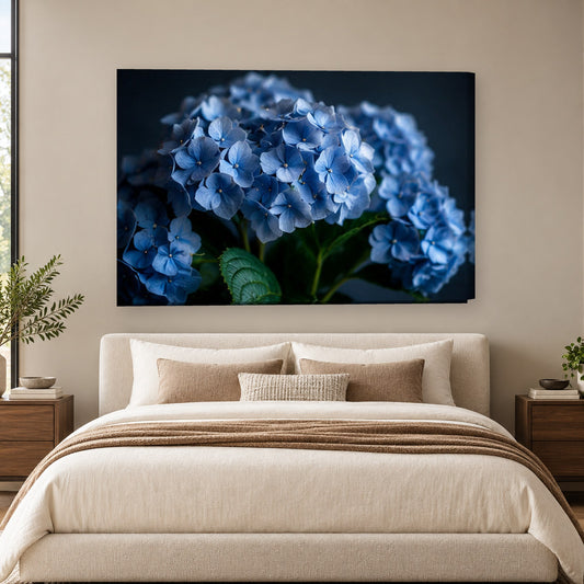 Tablou decorativ - Hortensiile de Gradina pe perete, in camera - Zibo.ro