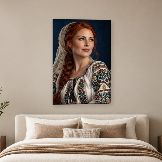 Tablou decorativ - Impletituri de iarna pe perete, in camera - Zibo.ro
